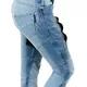 Dámské moto jeansy W-TEC Grandea EVO - 2.jakost - modrá