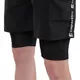 Pánské kraťasy 2v1 inSPORTline Closefit Short - černá