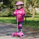 Dětská trojkoloběžka WORKER Lucerino se svítícími kolečky - 2.jakost - zelená