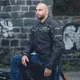 Pánská moto bunda W-TEC Progair - černá-fluo