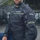 Pánská moto bunda W-TEC Progair - černá-fluo