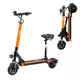 Elektrická koloběžka W-TEC Skootie Pro II 8" se sedlem - rozbaleno - oranžová