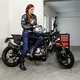 Dámská kožená moto bunda W-TEC Black Heart Lizza - 2.jakost - vintage hnědá