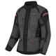 Dámská moto bunda W-TEC Barbata - černo-šedo-růžová