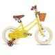 Dětské kolo Joystar Retro 14" s košíkem • 92-120 cm - žlutá