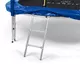 Trampolína s ochrannou sítí a schůdky KLARFIT Jumpstarter 250 cm modrá