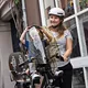 Zadní sedačka na kolo s adaptérem a nosičem na sedlovku Urban Iki - Icho zelená/Bincho černá