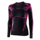 Dámské funkční triko Brubeck Dry s dlouhým rukávem - Black/Fuchsia - Black/Fuchsia