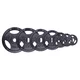 Litinové olympijské kotouče inSPORTline Hamerton Black 50 mm 1,25-25 kg