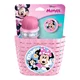 Cyklistická sada Minnie (košík, láhev, zvonek) - růžová