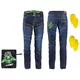 Pánské moto džíny W-TEC Alfred CE - modrá - modrá