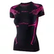 Dámské funkční triko Brubeck Dry s krátkým rukávem - Black/Graphite - Black/Fuchsia