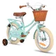 Dětské kolo Joystar Stitch 14" s košíkem a kolečky • 92-120 cm