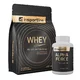 SADA: Protein inSPORTline WHEY Premium 700g + Stimulant inSPORTline AlphaForce, 90 kapslí - bílá čokoláda s arašídy