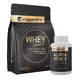 SADA: Protein inSPORTline WHEY Premium 700g + Stimulant inSPORTline AlphaForce, 90 kapslí - bílá čokoláda s arašídy