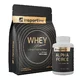 SADA: Protein inSPORTline WHEY Premium 700g + Stimulant inSPORTline AlphaForce, 90 kapslí - bílá čokoláda s arašídy