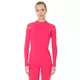 Dámské triko Brubeck Thermo s dlouhým rukávem - Black/Pink - Fuchsia