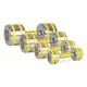 Chromové činky inSPORTline Yellsteel 6-14 kg