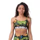 Dámská sportovní podprsenka Nebbia Earth Powered 565 - Volcanic Black - Jungle Green