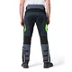 Moto kalhoty W-TEC Modock - černo-modro-fluo žlutá