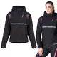 Dámská softshellová moto bunda W-TEC Annorack Lady - černo-písková - černo-růžová