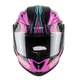 Výklopná moto přilba W-TEC Pezzon Magenta
