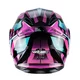Výklopná moto přilba W-TEC Pezzon Magenta