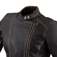 Dámská kožená moto bunda W-TEC Black Heart Lizza - 2.jakost - vintage hnědá