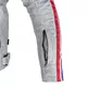 Pánská textilní bunda W-TEC 91 Cordura - bílá s červeným a modrým pruhem