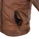 Pánská kožená bunda W-TEC Milano - hnědá
