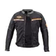 Letní moto bunda W-TEC 2Stripe - černo-béžovo-oranžová