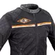 Letní moto bunda W-TEC 2Stripe - černo-béžovo-oranžová