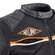 Letní moto bunda W-TEC 2Stripe - černo-béžovo-oranžová