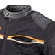 Letní moto bunda W-TEC 2Stripe - černo-béžovo-oranžová