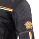 Letní moto bunda W-TEC 2Stripe - černo-béžovo-oranžová