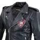 Kožená moto bunda W-TEC Black Heart Perfectis - černá