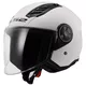 Moto přilba LS2 OF616 Airflow II Solid Gloss White