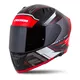 Moto přilba Cassida Aero Drome černá perleť/červená/bílá/šedá - 2.jakost