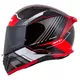 Moto přilba Cassida Aero Drome černá perleť/červená/bílá/šedá - 2.jakost