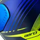 Moto přilba Cassida Aero Drome modrá/žlutá fluo/světle modrá/bílá