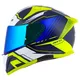 Moto přilba Cassida Aero Drome modrá/žlutá fluo/světle modrá/bílá