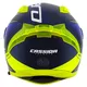 Moto přilba Cassida Aero Drome modrá/žlutá fluo/světle modrá/bílá