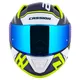 Moto přilba Cassida Aero Drome modrá/žlutá fluo/světle modrá/bílá
