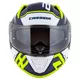 Moto přilba Cassida Aero Drome modrá/žlutá fluo/světle modrá/bílá