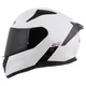Moto přilba Cassida Aero Solid bílá/černá