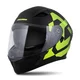 Moto přilba Cassida Orbit Grind černá matná/žlutá fluo