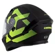 Moto přilba Cassida Orbit Grind černá matná/žlutá fluo