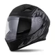 Moto přilba Cassida Orbit StriX černá matná/šedá