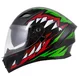 Moto přilba Cassida Orbit StriX červená/zelená/šedá/bílá/černá