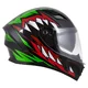 Moto přilba Cassida Orbit StriX červená/zelená/šedá/bílá/černá